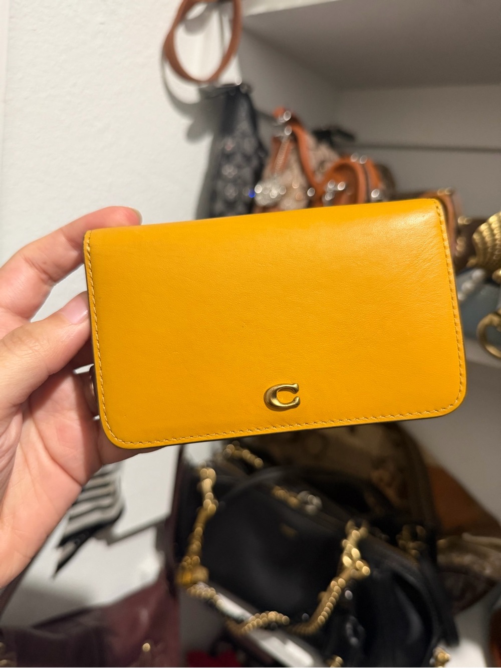 Coach Slim Essentials Wallet in Honey